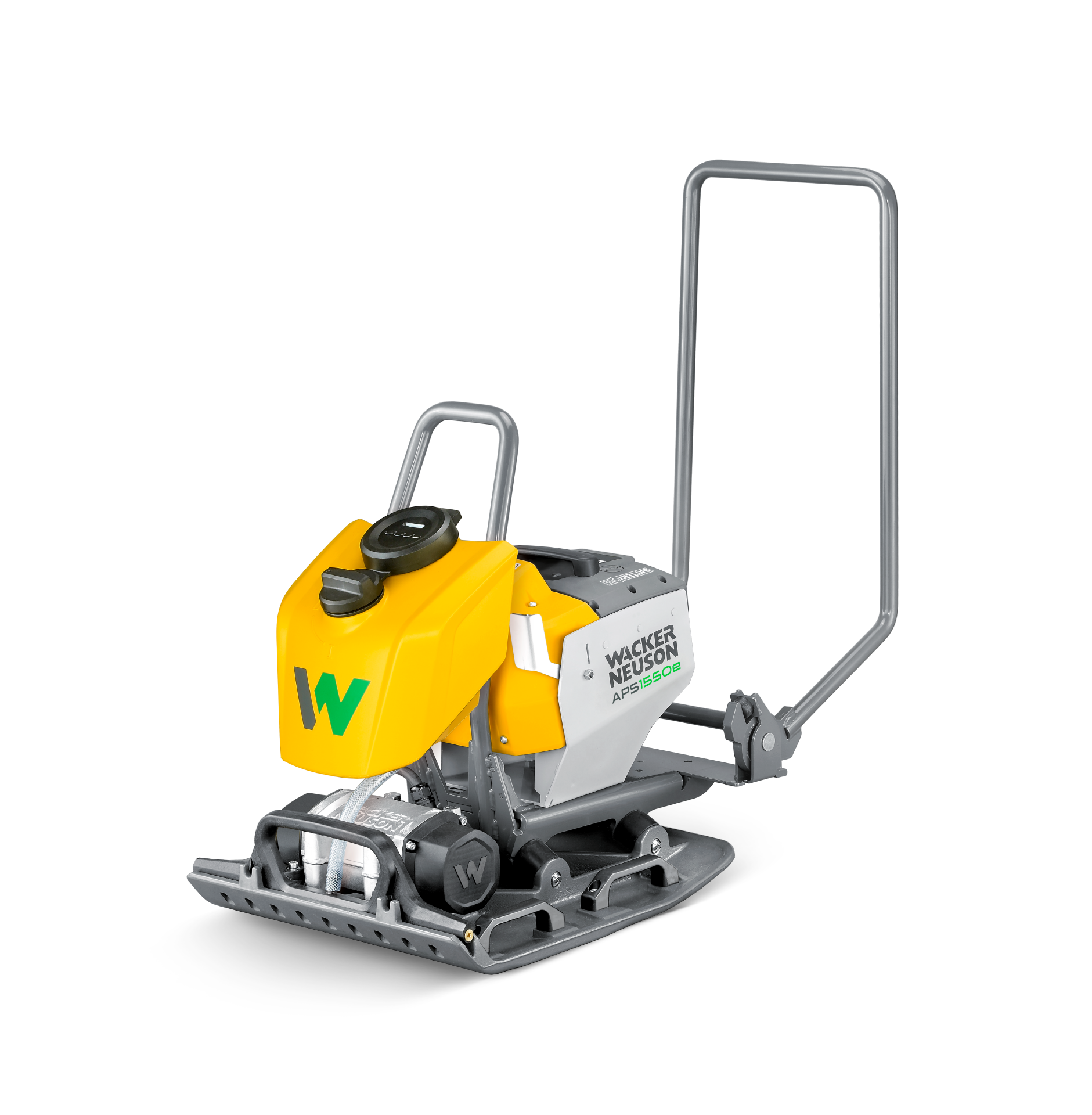 Battery-driven single direction vibratory plate